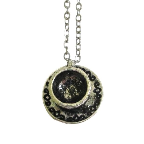 Teacup & Saucer Pendant Necklace With 18" Stainless Chain Tea Lover Gift - Picture 2 of 6
